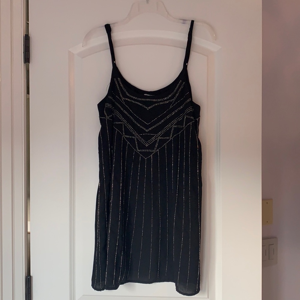 Black dress with beading